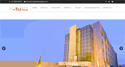 Desktop Screenshot of hotelthetajvilas.com